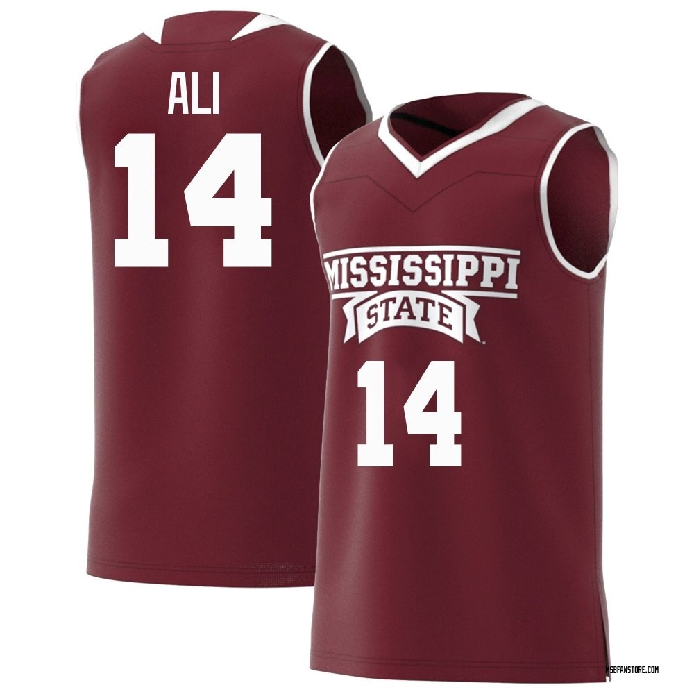 Men's Amier Ali Mississippi State Bulldogs Replica Maroon Basketball Jersey