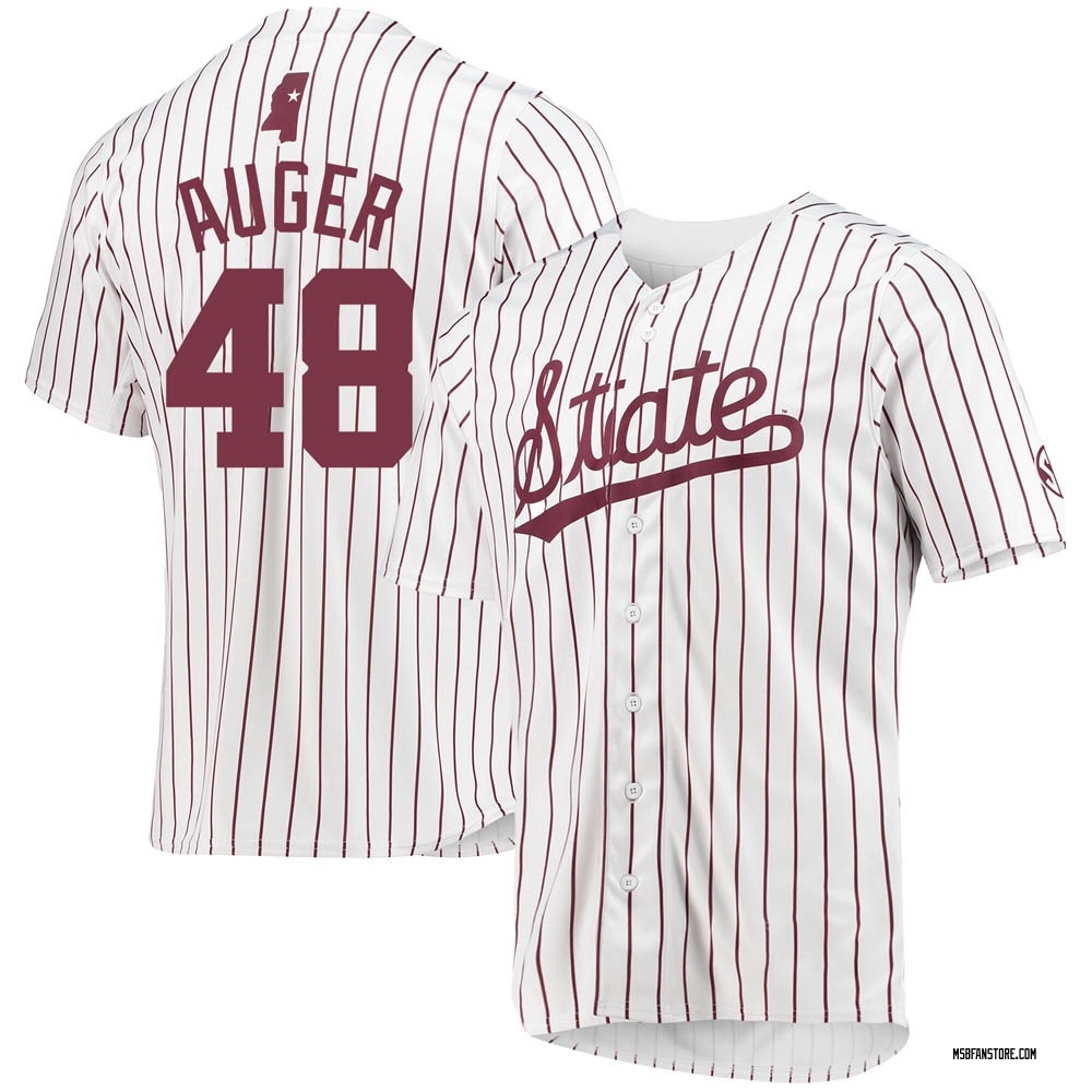 Men's Brooks Auger Mississippi State Bulldogs Replica Baseball Jersey - White