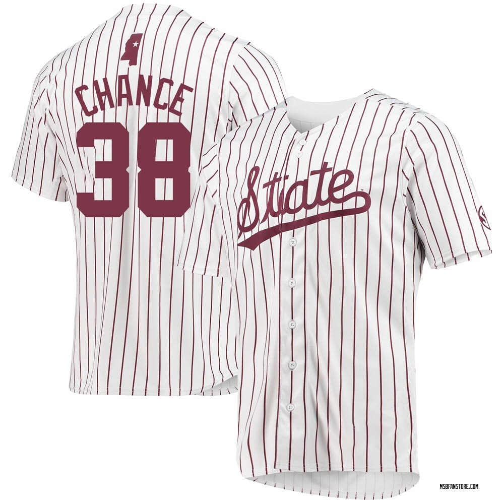 Men's Bryce Chance Mississippi State Bulldogs Replica Baseball Jersey - White
