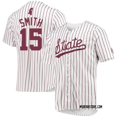 Men's Cade Smith Mississippi State Bulldogs Replica Baseball Jersey - White