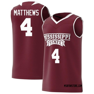 Men's Cameron Matthews Mississippi State Bulldogs Replica Maroon Basketball Jersey