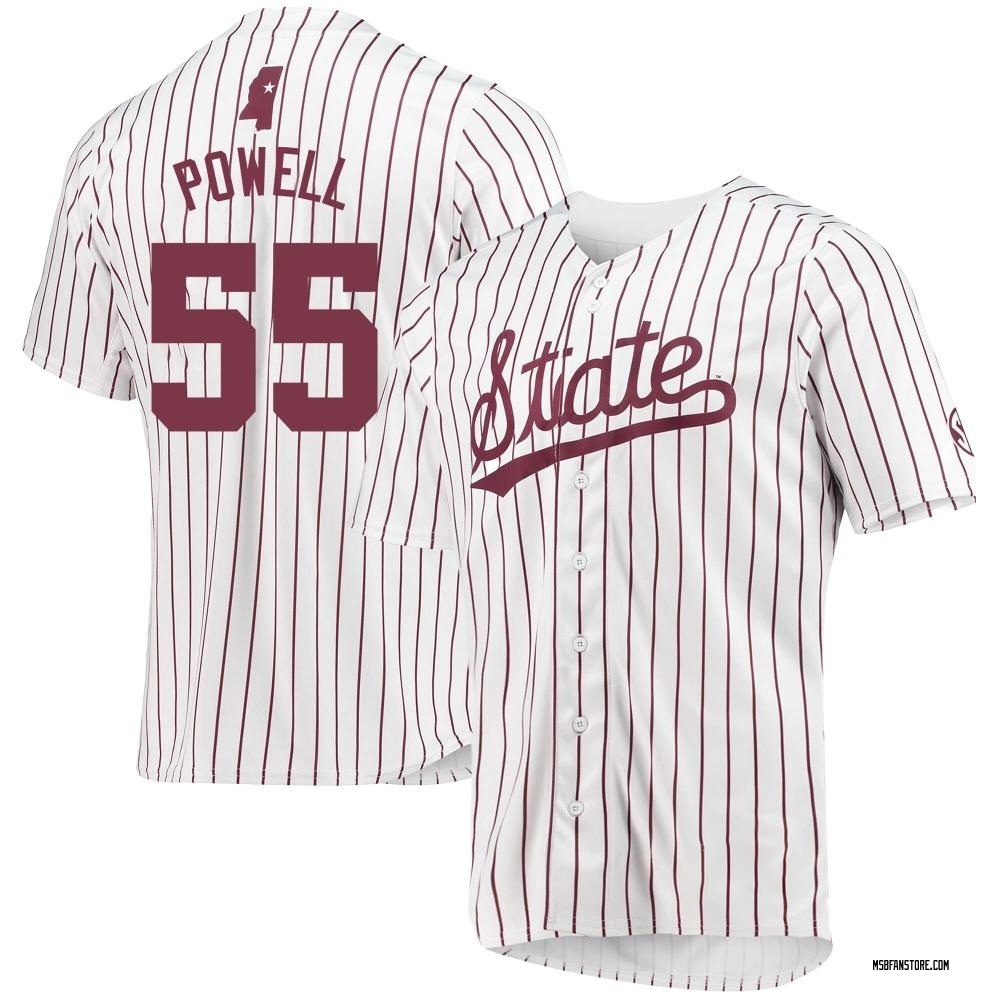 Men's Joe Powell Mississippi State Bulldogs Replica Baseball Jersey - White