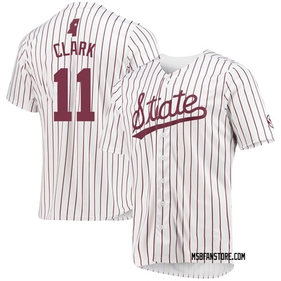 Men's Kellum Clark Mississippi State Bulldogs Replica Baseball Jersey - White