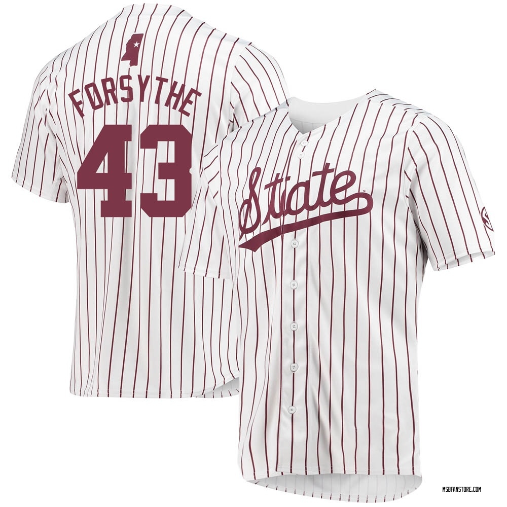 Men's Lane Forsythe Mississippi State Bulldogs Replica Baseball Jersey - White