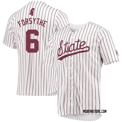 Men's Logan Forsythe Mississippi State Bulldogs Replica Baseball Jersey - White