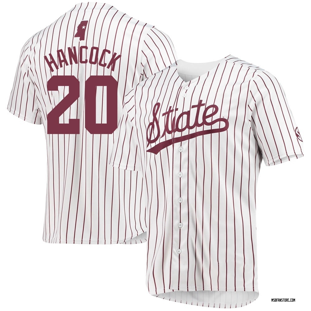 Men's Luke Hancock Mississippi State Bulldogs Replica Baseball Jersey - White