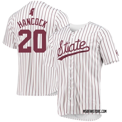 Men's Luke Hancock Mississippi State Bulldogs Replica Baseball Jersey - White