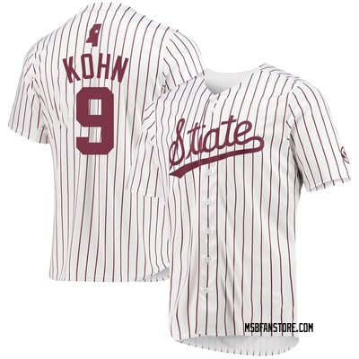 Men's Pico Kohn Mississippi State Bulldogs Replica Baseball Jersey - White