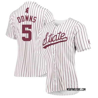 Women's Aaron Downs Mississippi State Bulldogs Replica Baseball Jersey - White