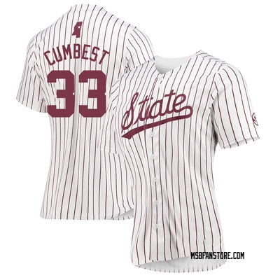 Women's Brad Cumbest Mississippi State Bulldogs Replica Baseball Jersey - White
