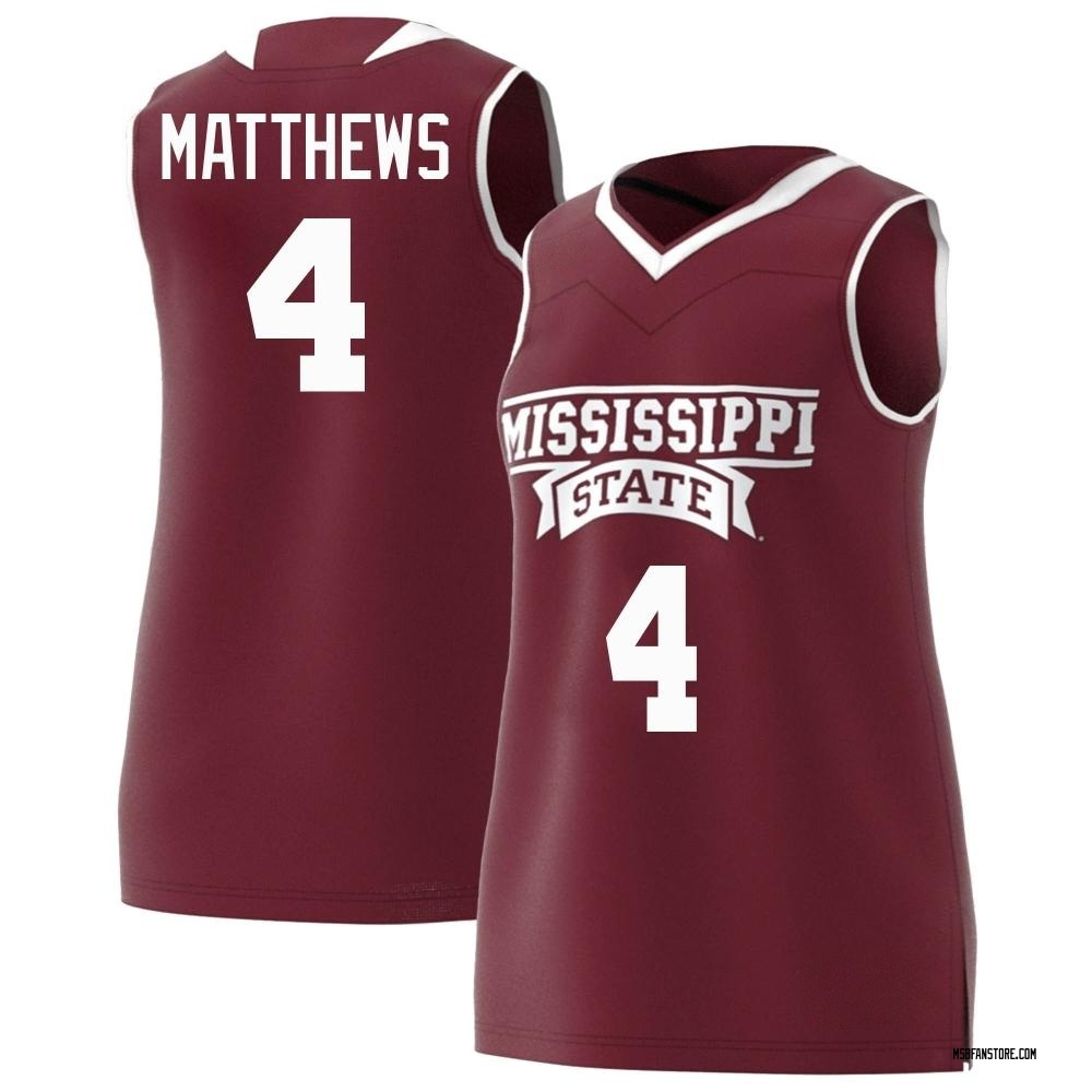 Women's Cameron Matthews Mississippi State Bulldogs Replica Maroon Basketball Jersey