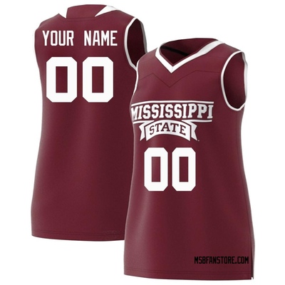 Women's Custom Mississippi State Bulldogs Replica Maroon Basketball Jersey