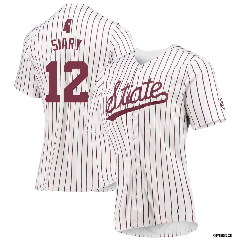 Women's Evan Siary Mississippi State Bulldogs Replica Baseball Jersey - White