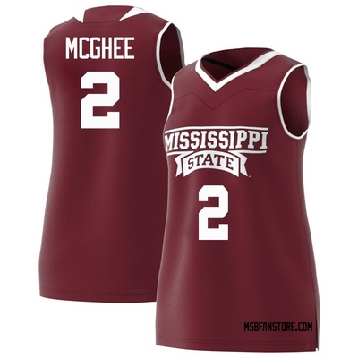 Women's Ja'Borri McGhee Mississippi State Bulldogs Replica Maroon Basketball Jersey