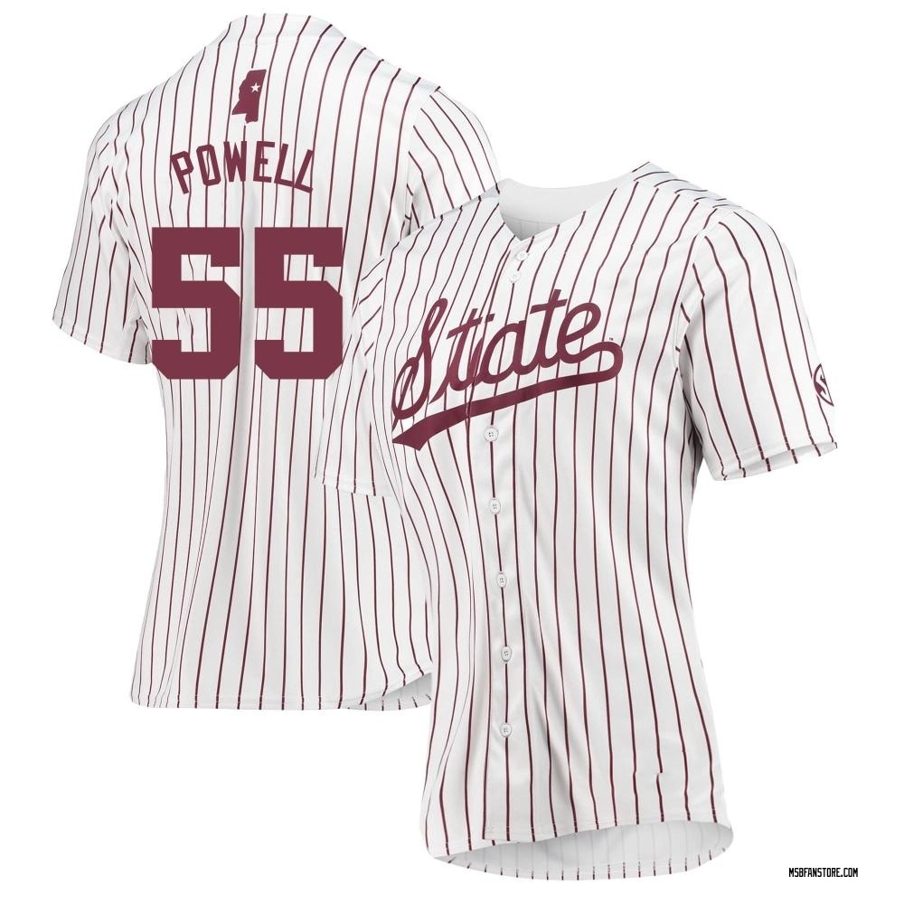 Women's Joe Powell Mississippi State Bulldogs Replica Baseball Jersey - White