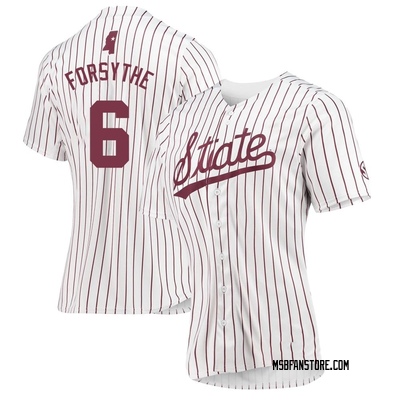 Women's Logan Forsythe Mississippi State Bulldogs Replica Baseball Jersey - White