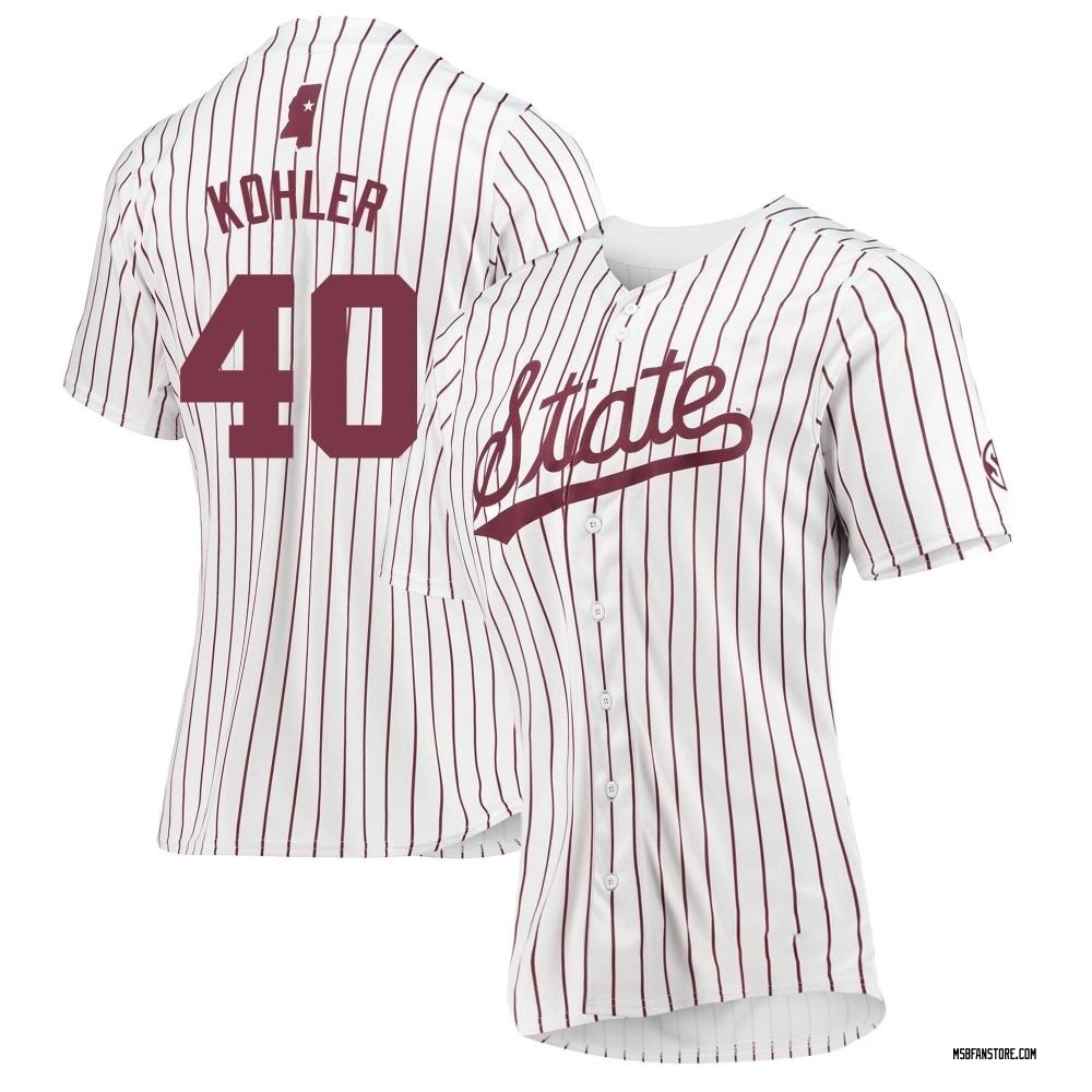 Women's Logan Kohler Mississippi State Bulldogs Replica Baseball Jersey - White