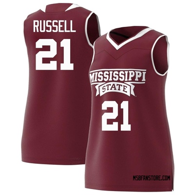 Women's Martavious Russell Mississippi State Bulldogs Replica Maroon Basketball Jersey