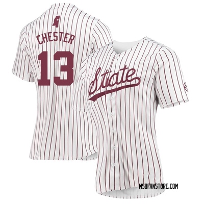 Women's Nate Chester Mississippi State Bulldogs Replica Baseball Jersey - White