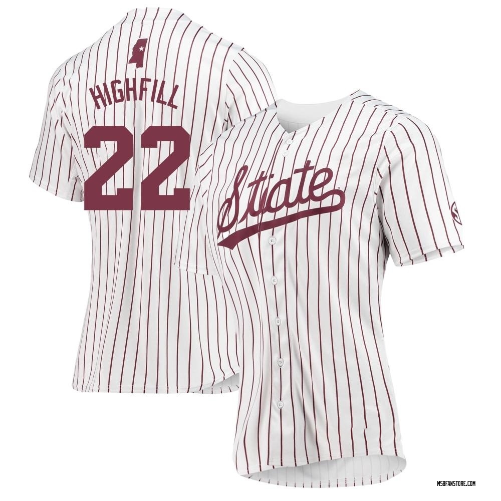 Women's Ross Highfill Mississippi State Bulldogs Replica Baseball Jersey - White
