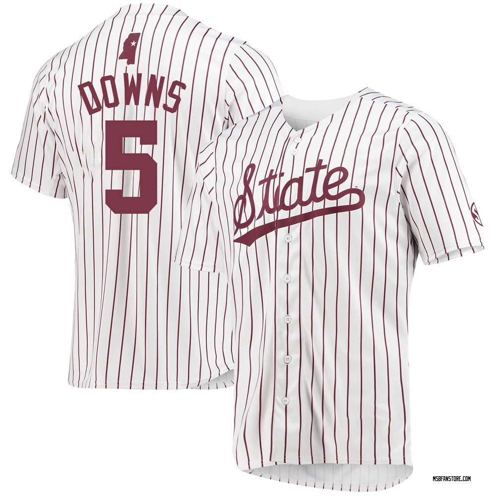 Youth Aaron Downs Mississippi State Bulldogs Replica Baseball Jersey - White