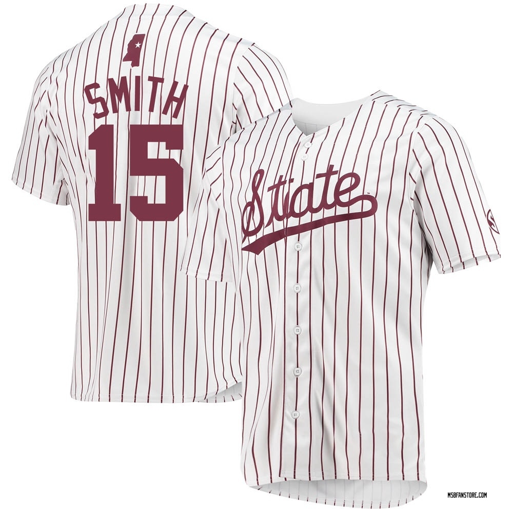 Youth Cade Smith Mississippi State Bulldogs Replica Baseball Jersey - White
