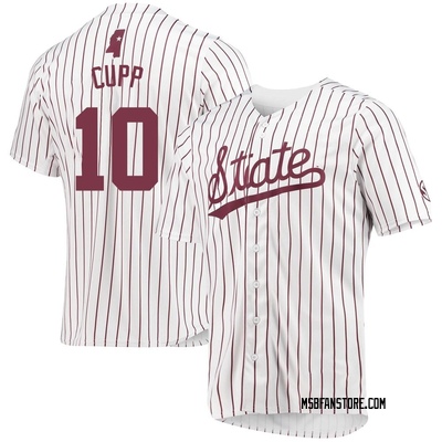 Youth Dylan Cupp Mississippi State Bulldogs Replica Baseball Jersey - White