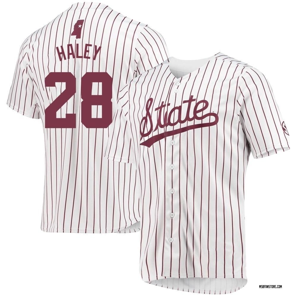 Youth Gage Haley Mississippi State Bulldogs Replica Baseball Jersey - White