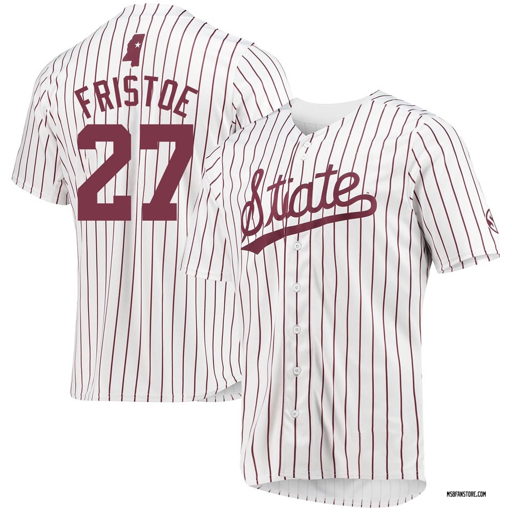 Youth Jackson Fristoe Mississippi State Bulldogs Replica Baseball Jersey - White