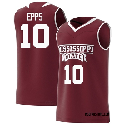 Youth Jayden Epps Mississippi State Bulldogs Replica Maroon Basketball Jersey