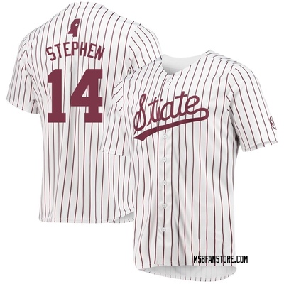 Youth Khal Stephen Mississippi State Bulldogs Replica Baseball Jersey - White