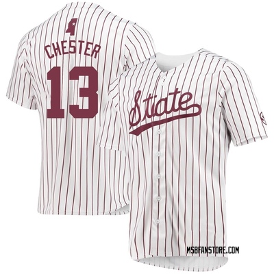 Youth Nate Chester Mississippi State Bulldogs Replica Baseball Jersey - White
