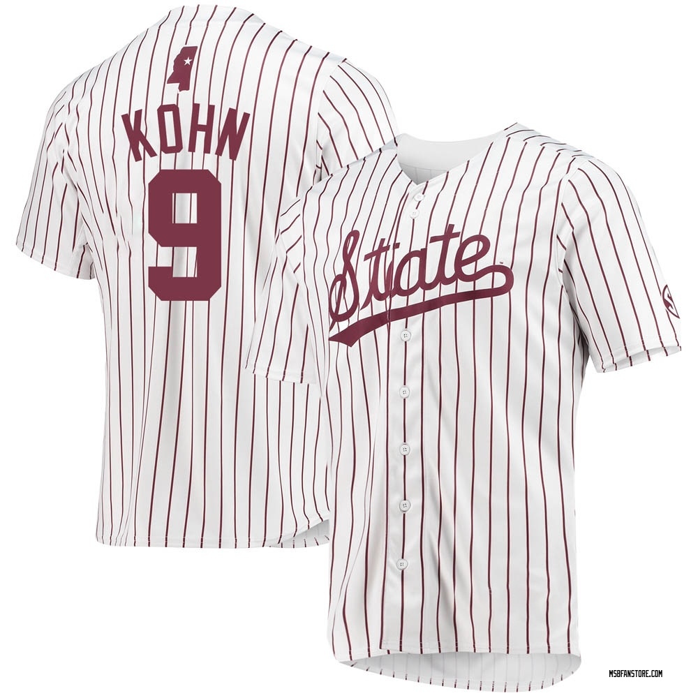 Youth Pico Kohn Mississippi State Bulldogs Replica Baseball Jersey - White