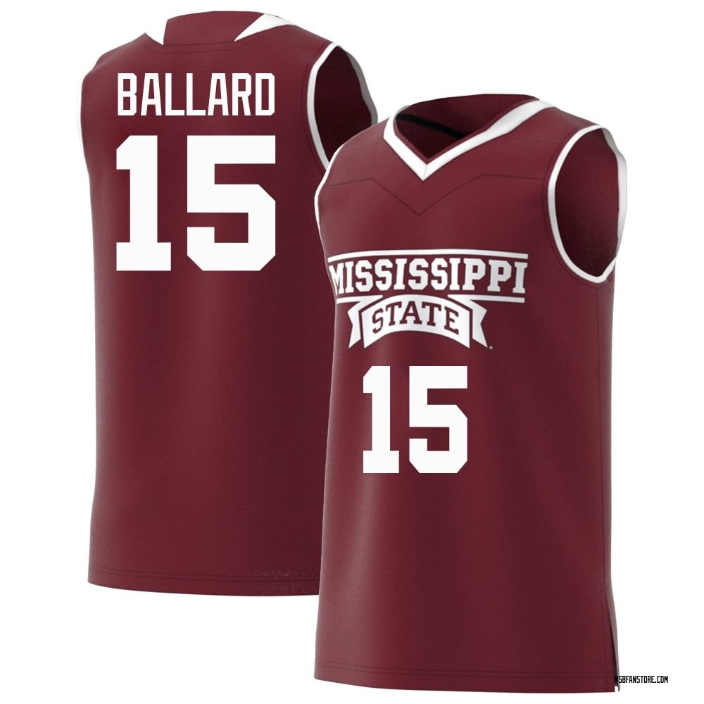 Youth Quincy Ballard Mississippi State Bulldogs Replica Maroon Basketball Jersey